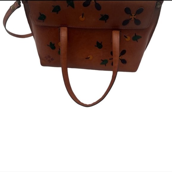 PATRICIA NASH ASTI SATCHEL DIP DYE APPLIQUE TAN - Picture 4 of 12